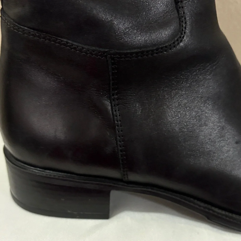 TREMP Elegant Black Leather Women's Boots